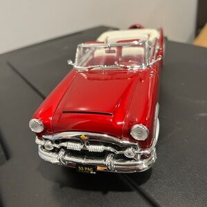 1953 Packard Scale 1/18 Red Convertible Model Car